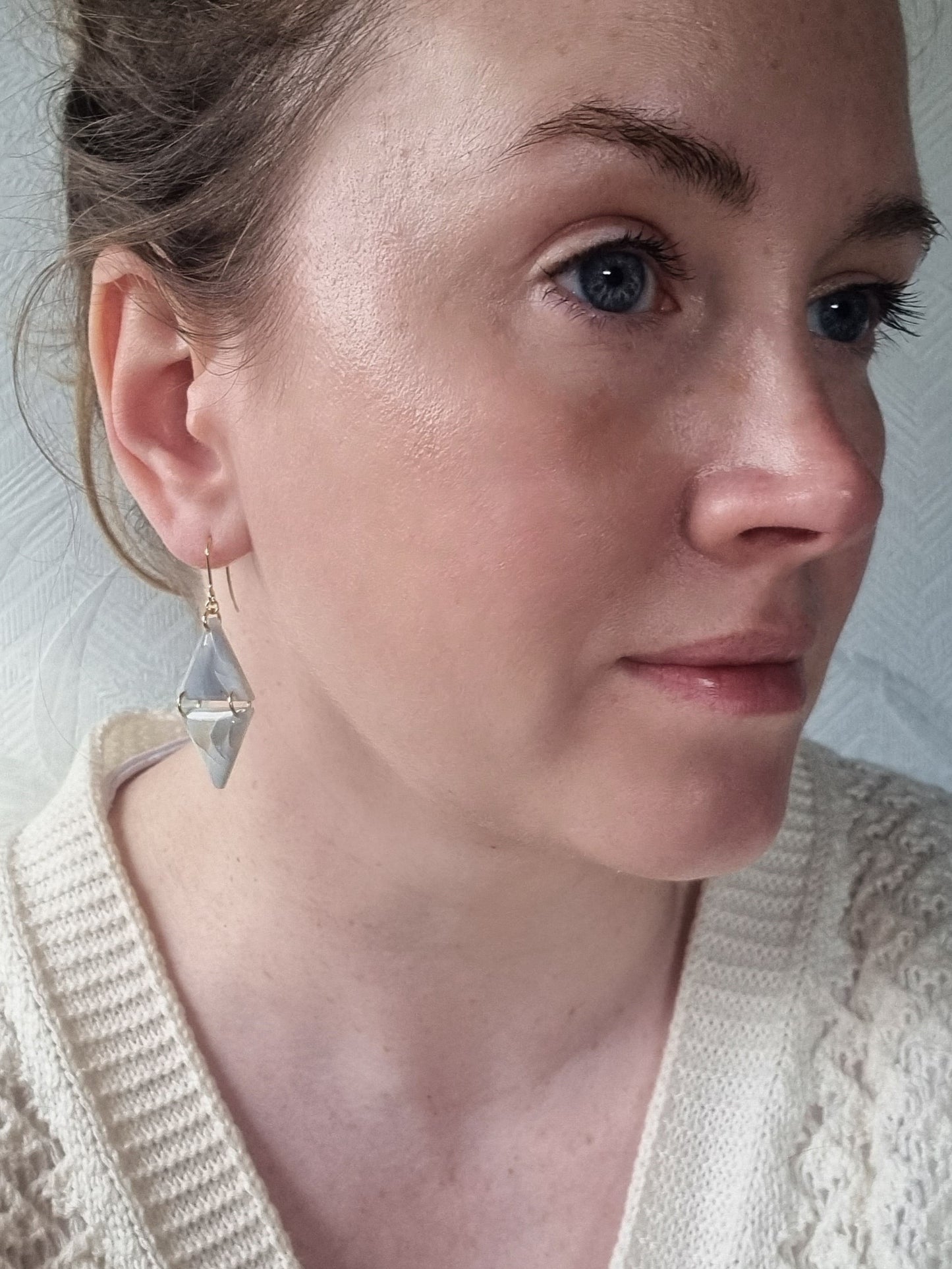 Clara| Agate design| Can be switched for silver fish hook