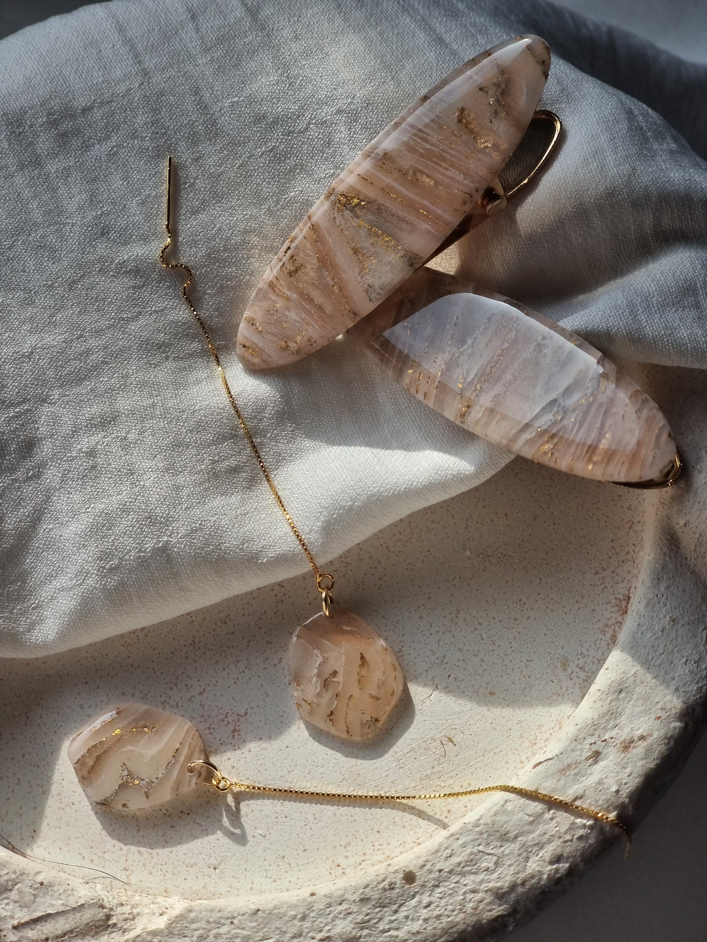 Gold marble threaders