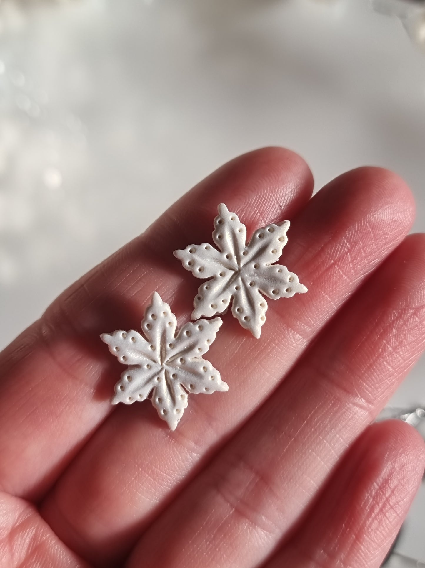 Snowflake studs