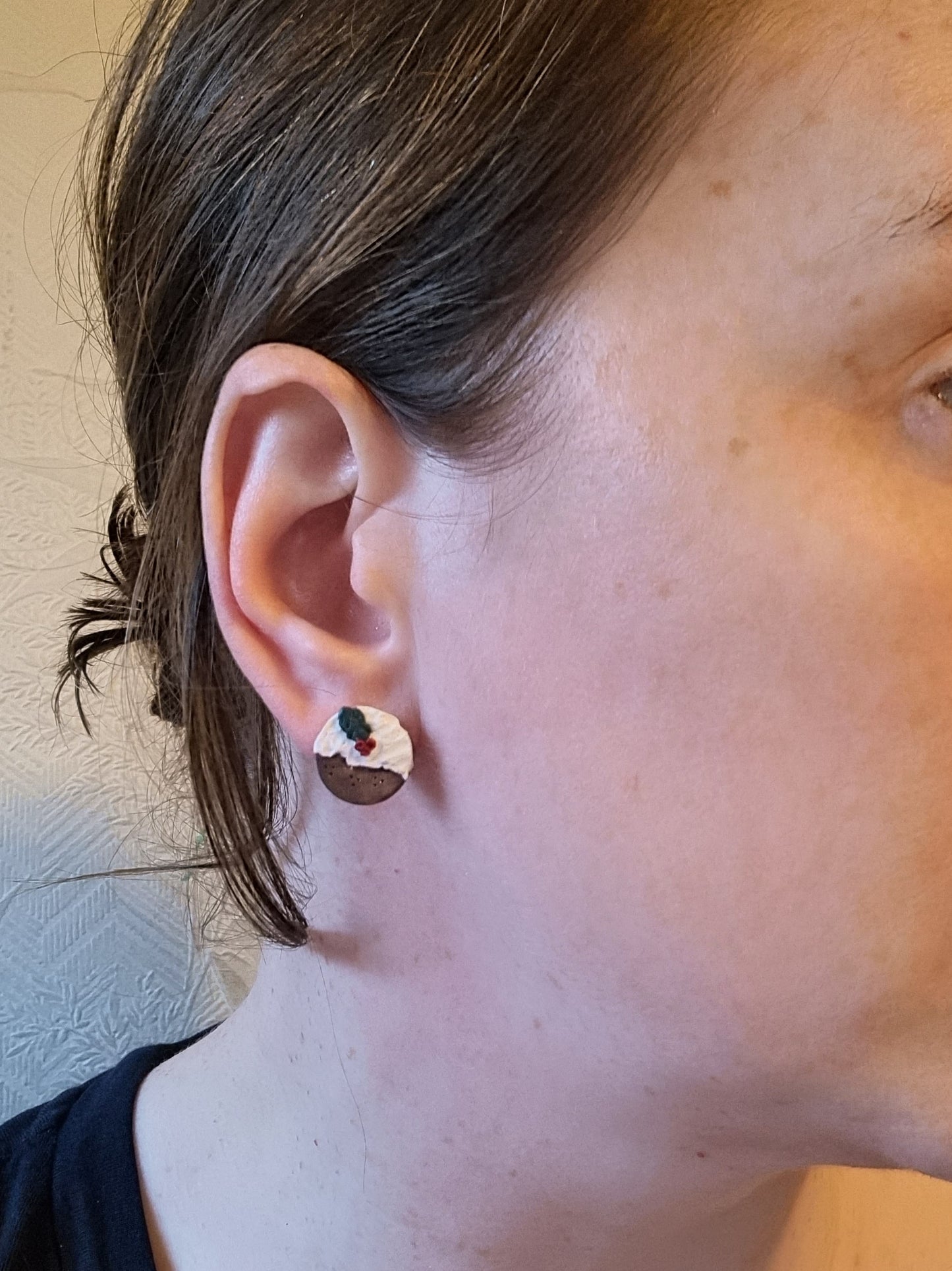 Christmas pud studs