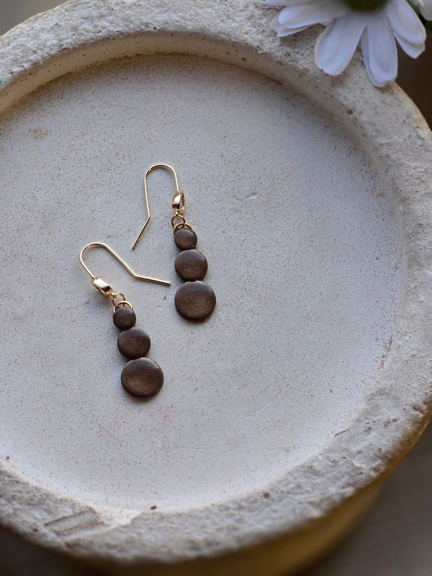 CZ mocha dangles