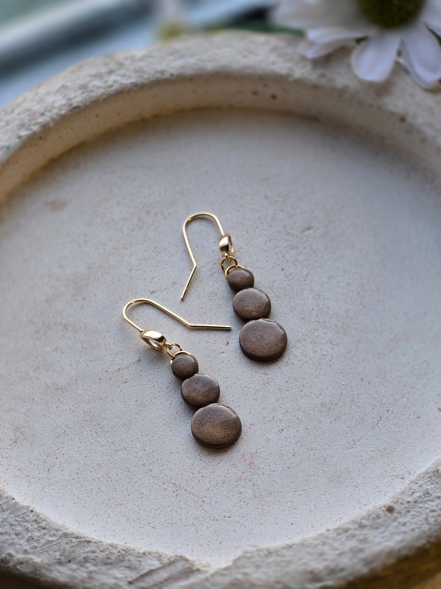 CZ mocha dangles