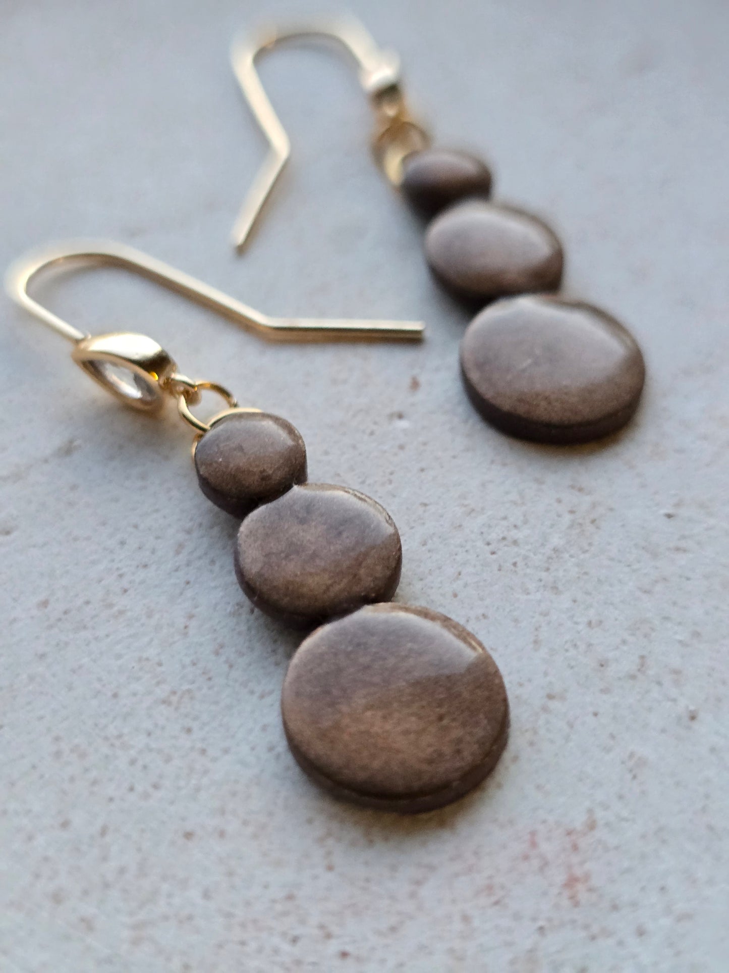 CZ mocha dangles
