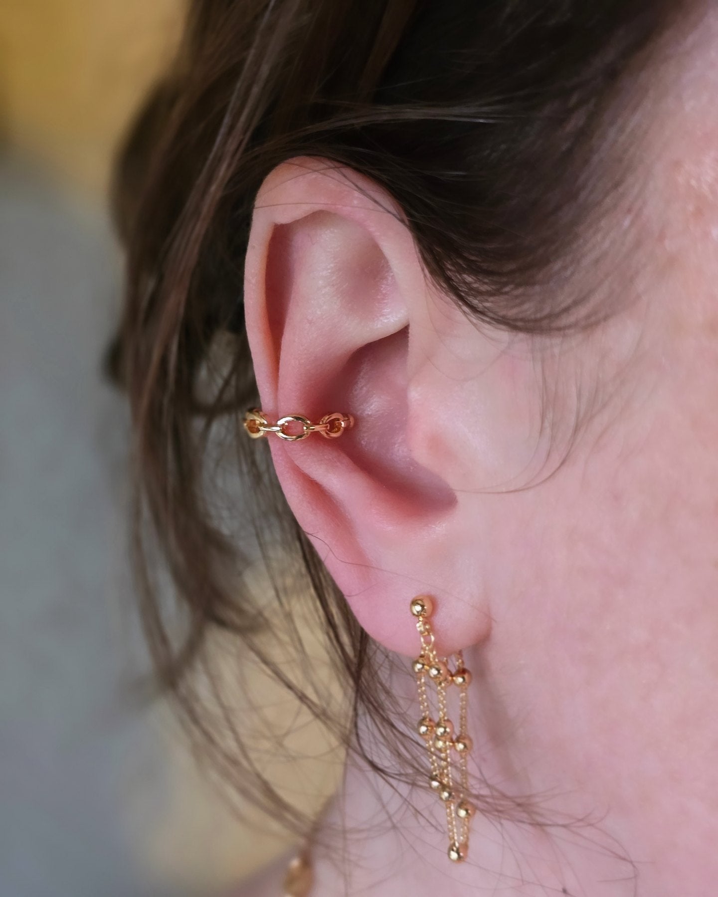 Chain Ear Cuff| Gold