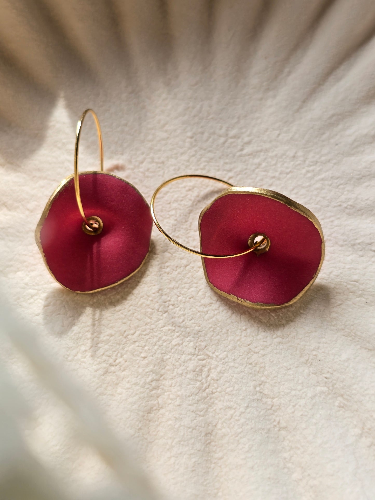 Abstract flower hoops