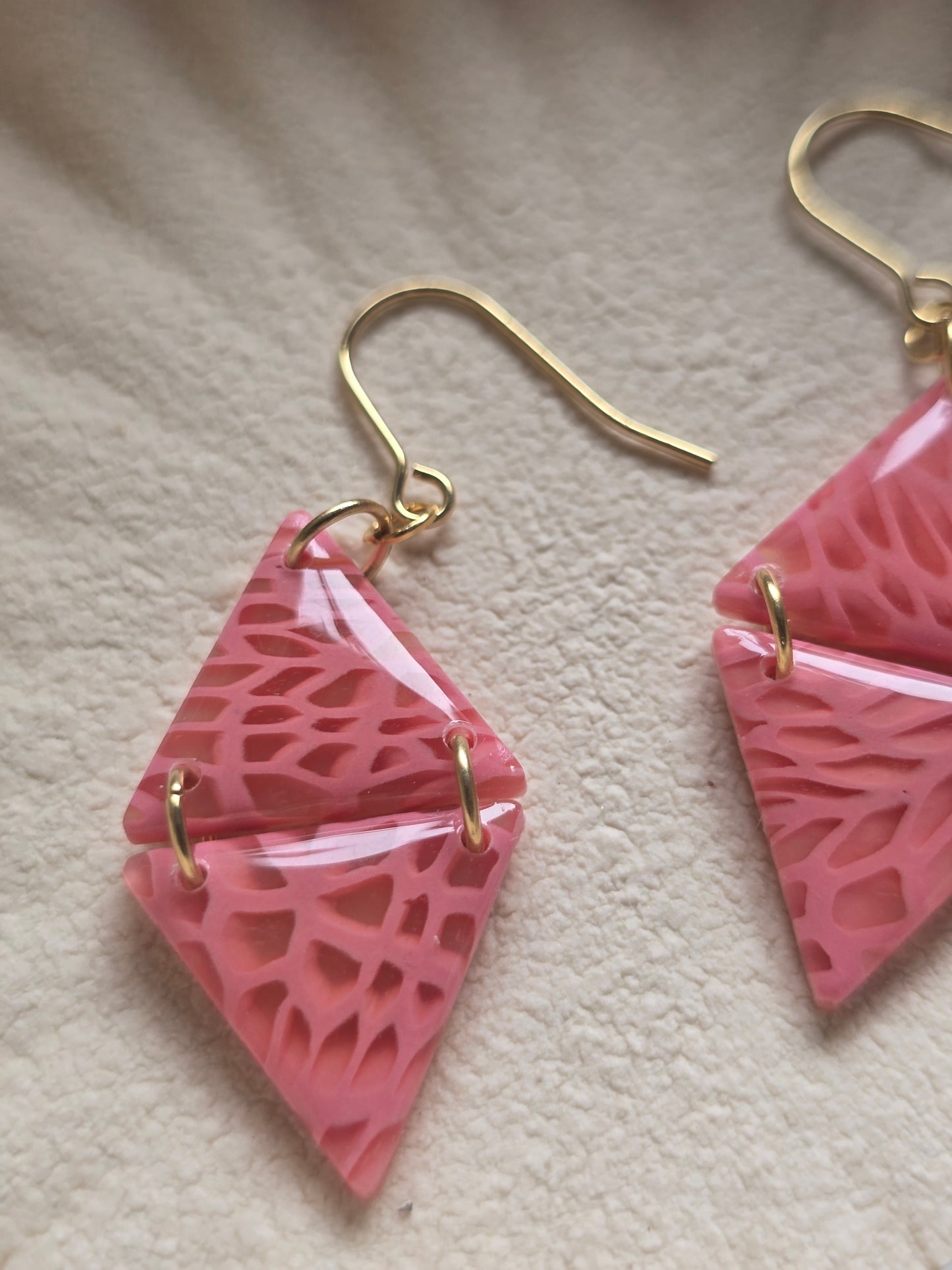 Clara pink coral| can be switched for silver
