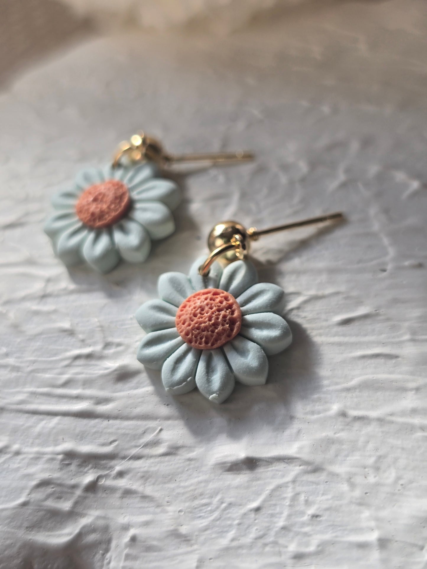 Pastel daisy dangles| can be switched for silver and or fish hook