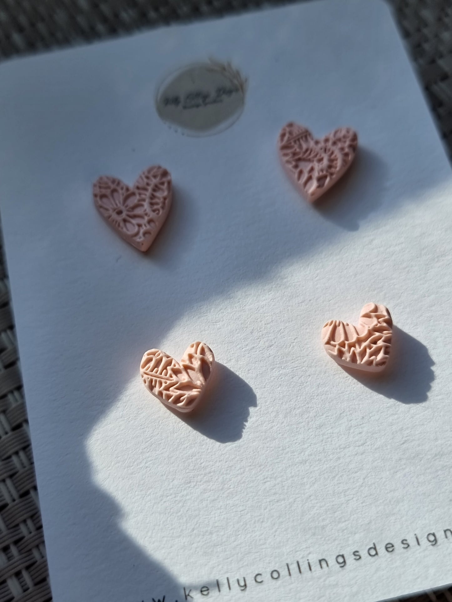 Mum & Me studs| Pink hearts