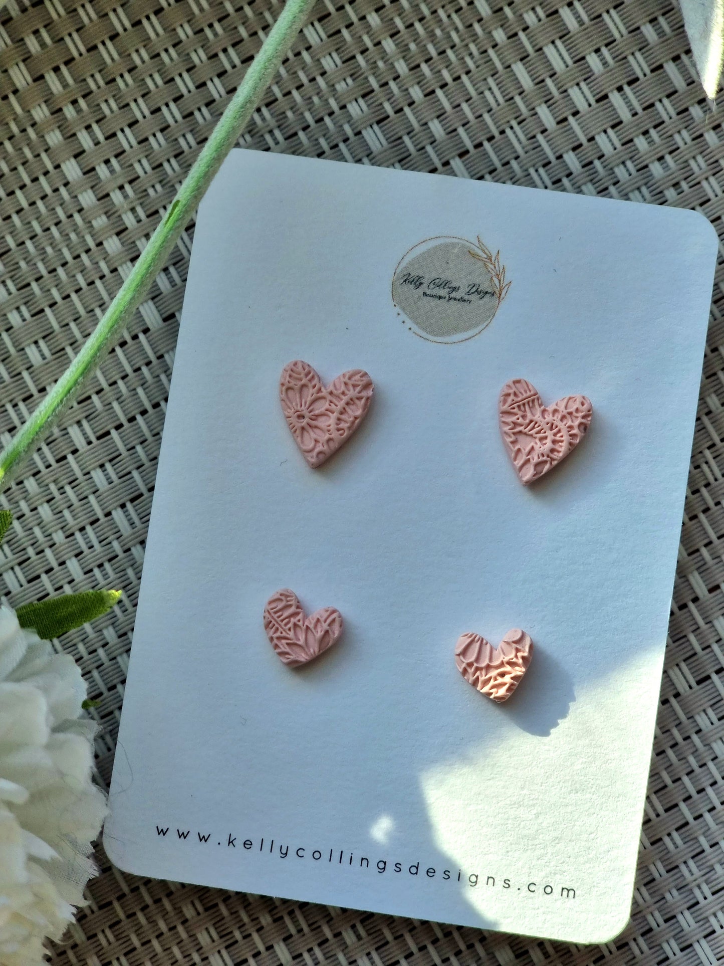 Mum & Me studs| Pink hearts