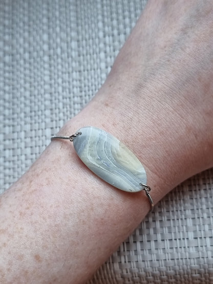 Faux agate bracelet