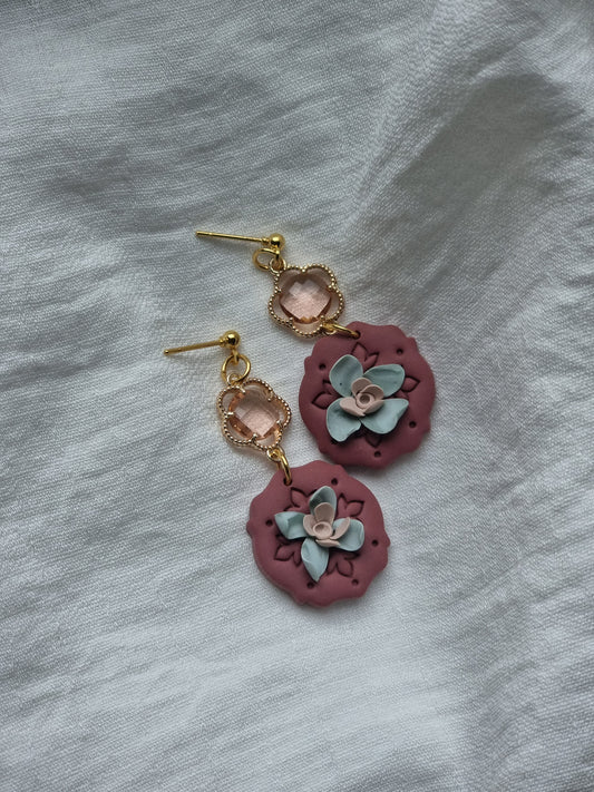 Terracotta flower dangles