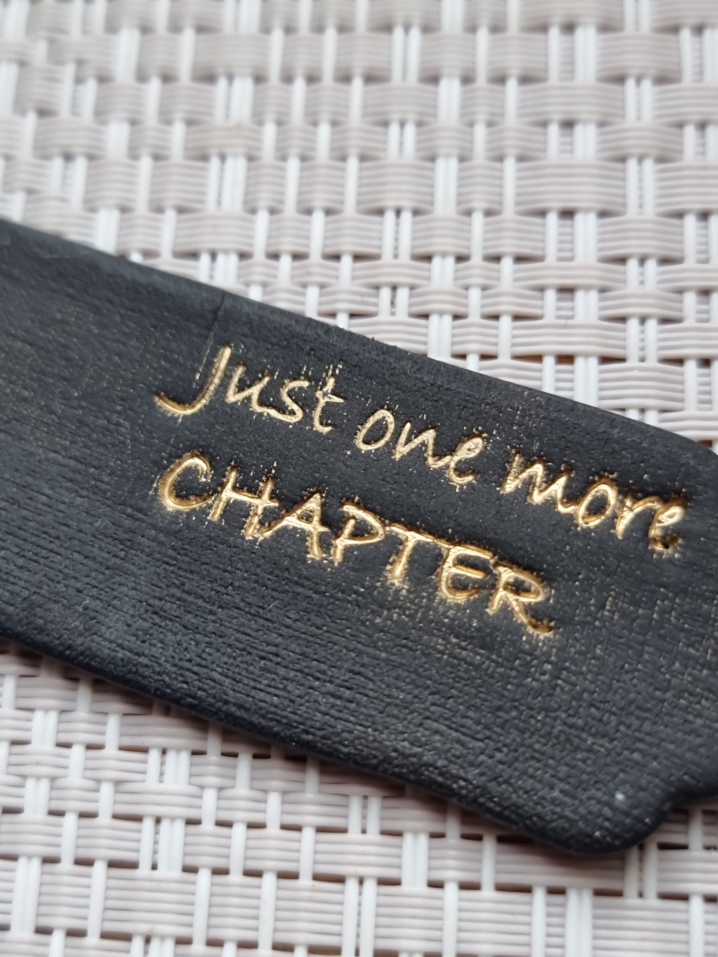 Just one more chapter bookmark black