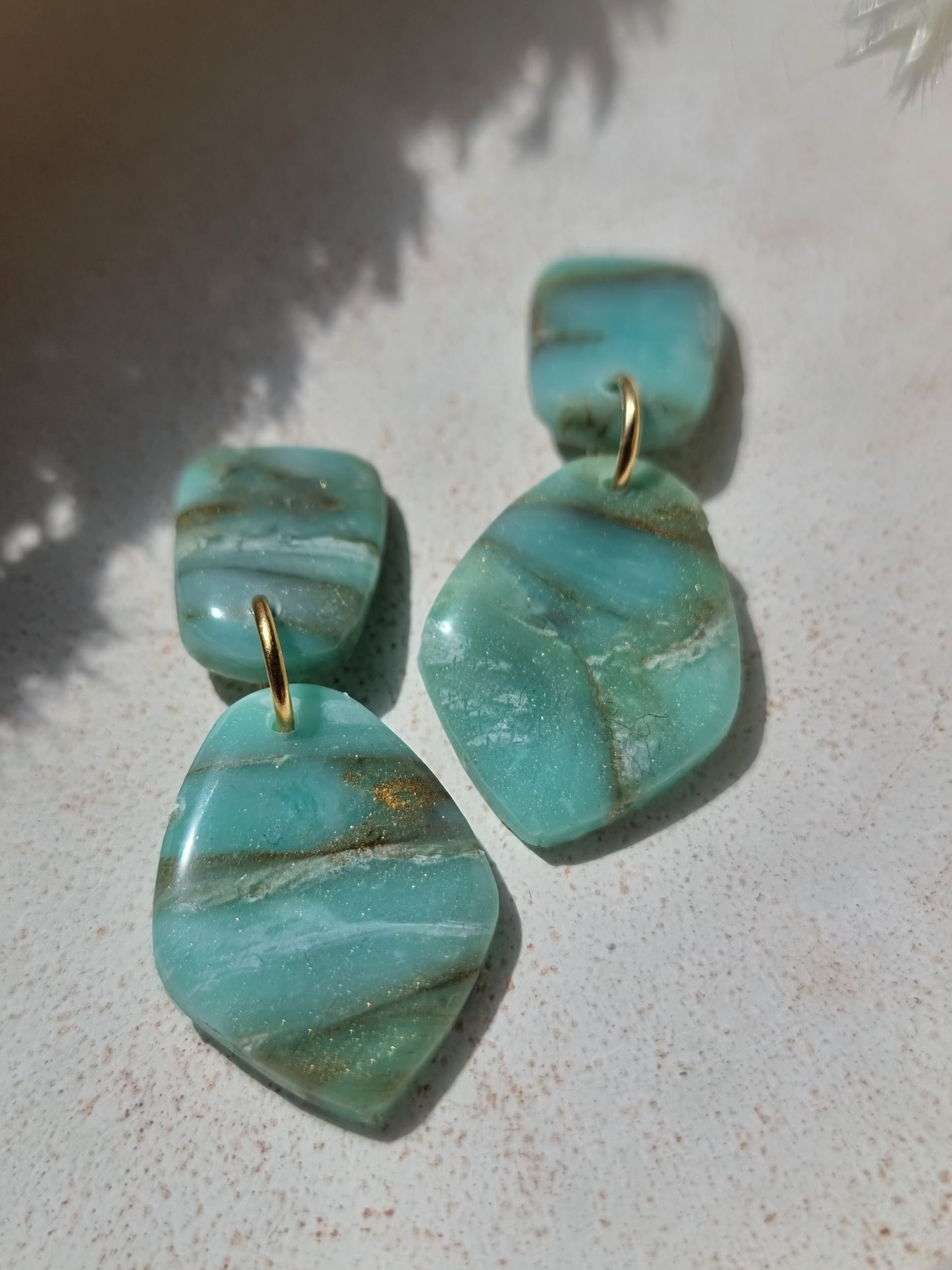 Turquoise teardrop dangles