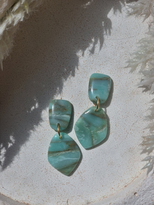 Turquoise teardrop dangles