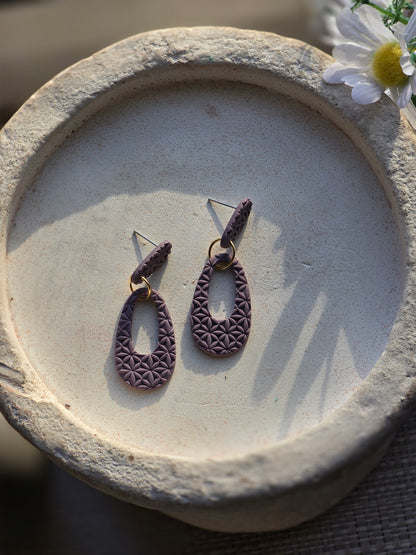 Mocha textured dangle| Can be switched for silver