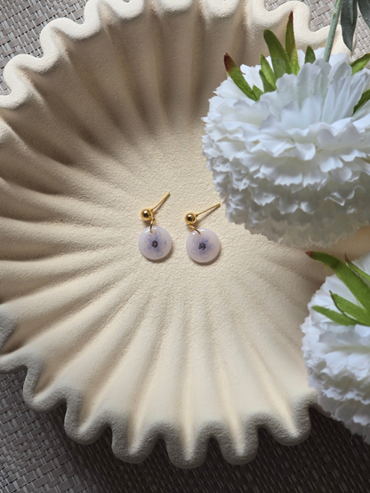 Forget-me-not earrings| can be switched for silver/fish hook