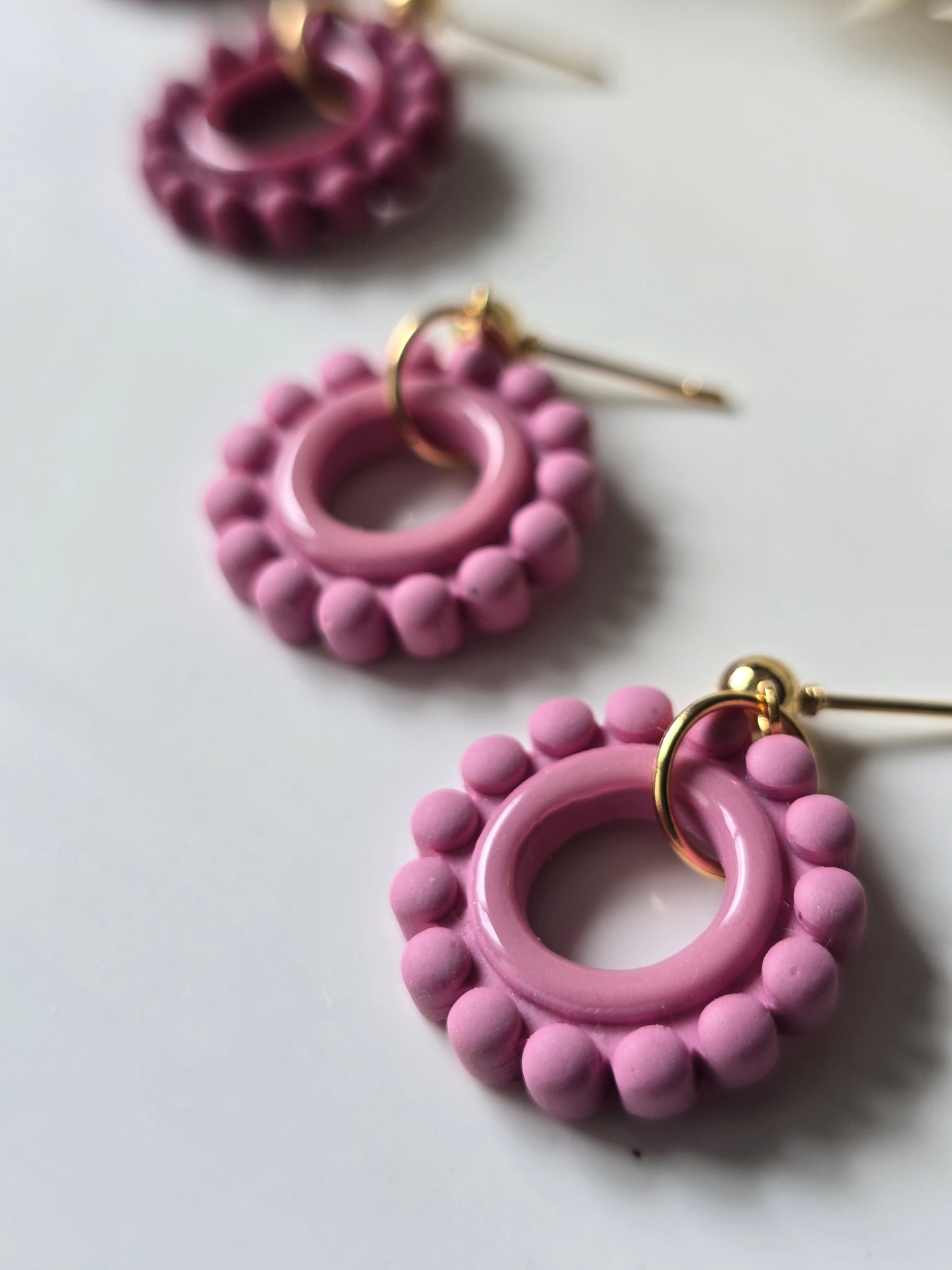 Bubble circle dangles|can be switched for silver/fish hook