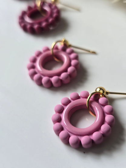 Bubble circle dangles|can be switched for silver/fish hook