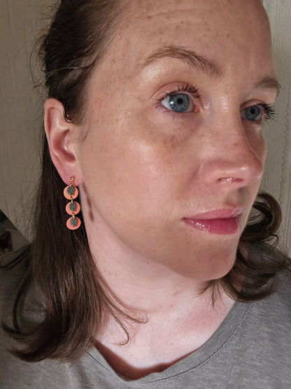 Orange dangles| can be switched for silver/fish hook