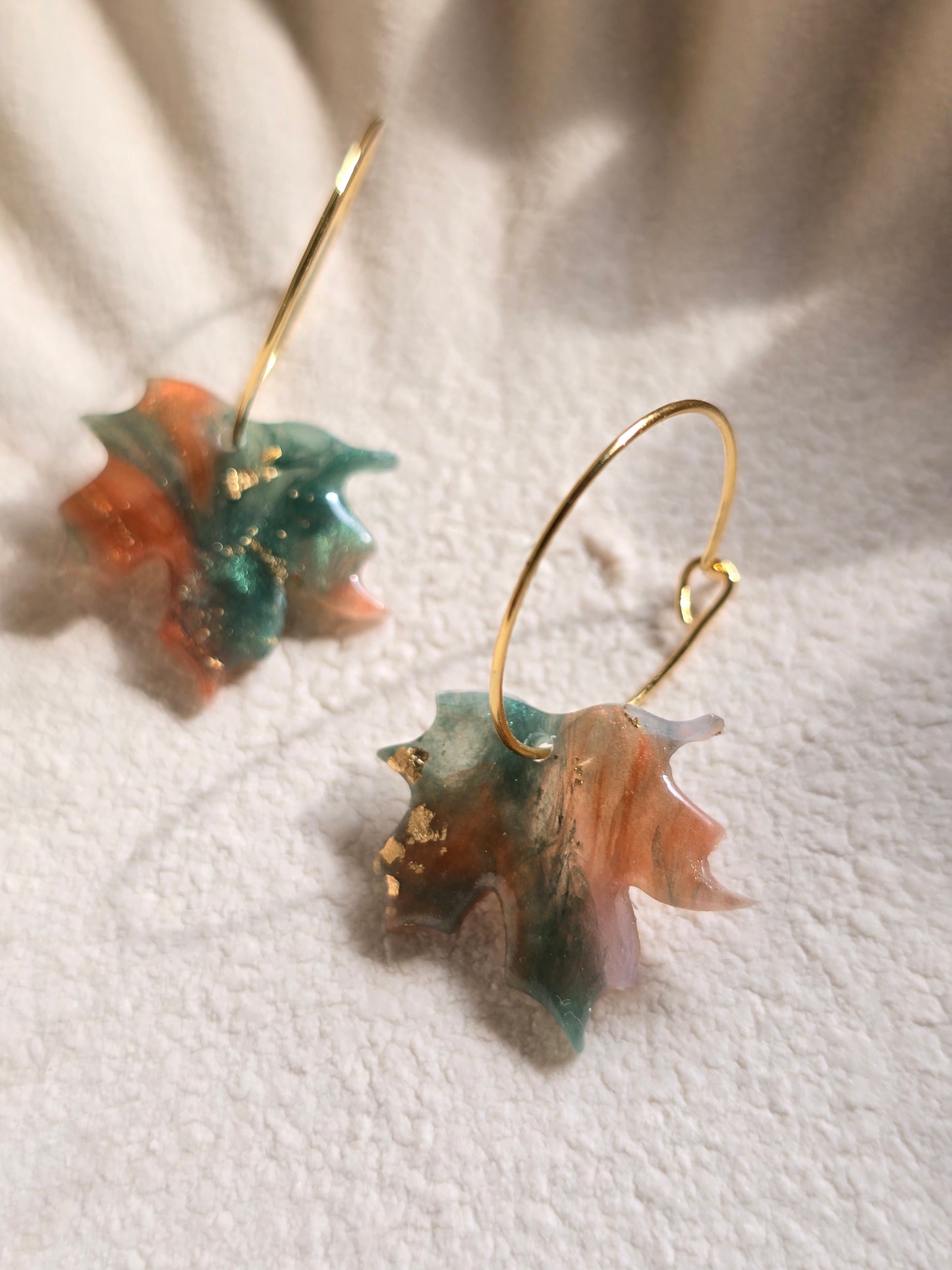 Leaf marble hoops