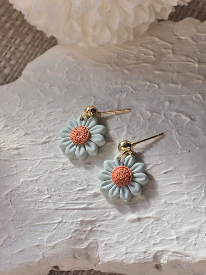 Pastel daisy dangles| can be switched for silver and or fish hook