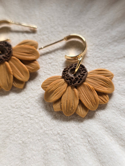 Sunflower huggies| can be switched for silver