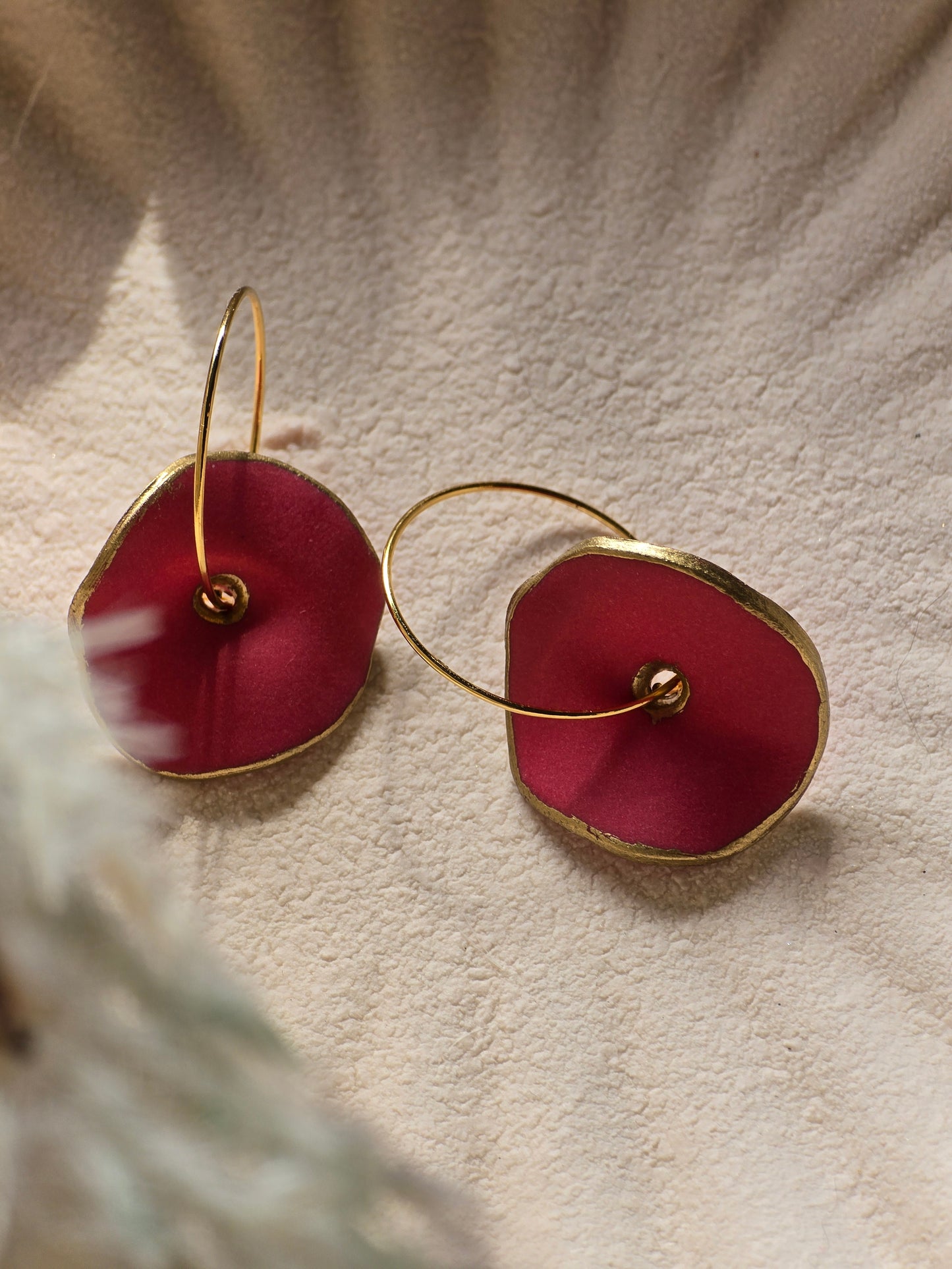 Abstract flower hoops