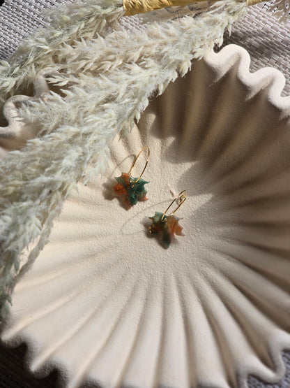 Leaf marble hoops