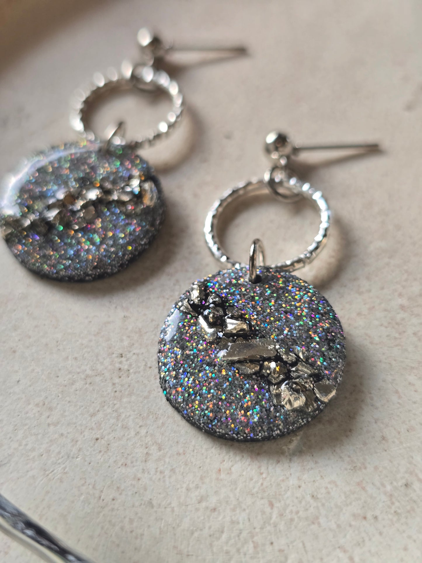 Druzy charm dangles