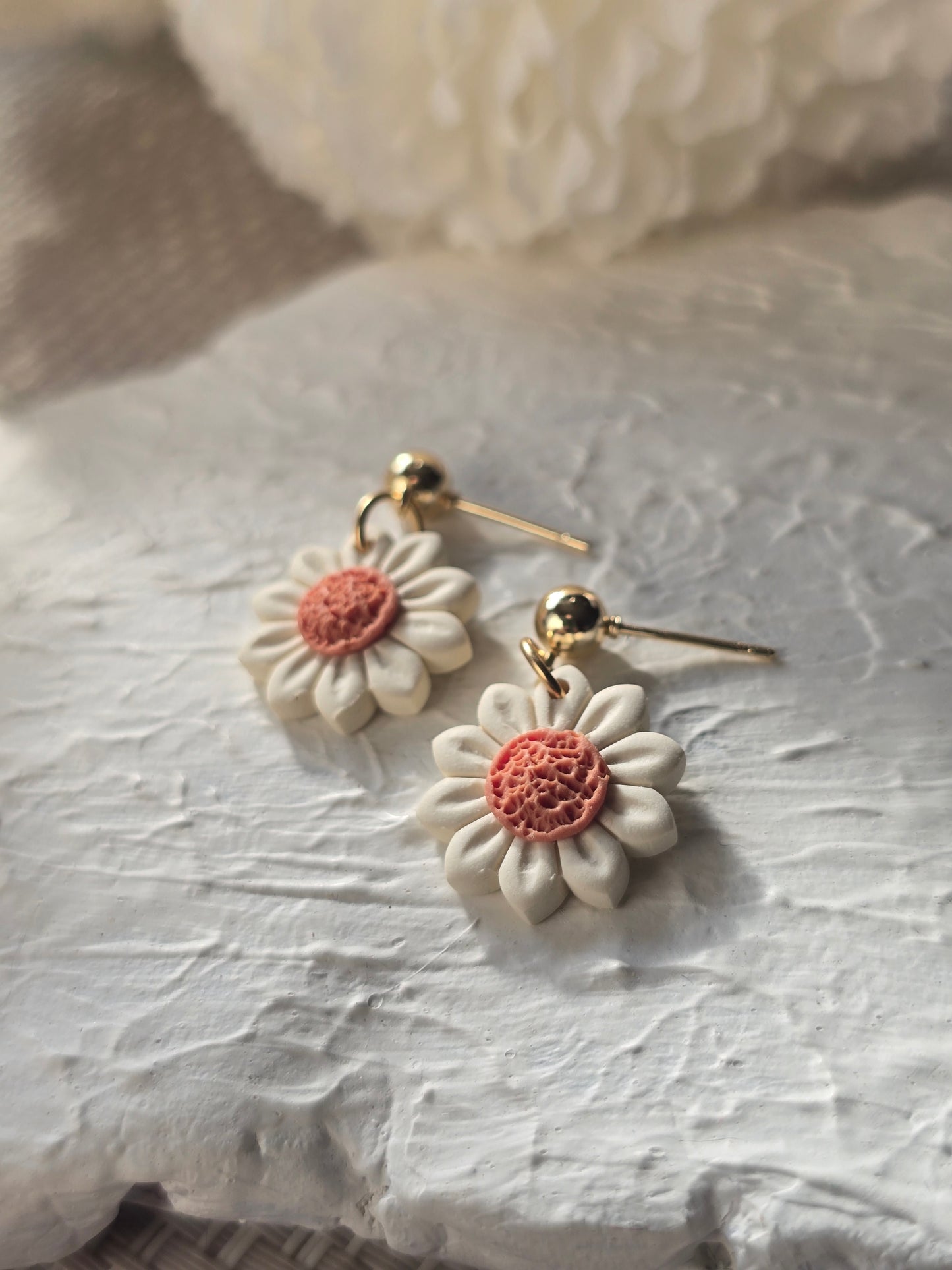 Pastel daisy dangles| can be switched for silver and or fish hook
