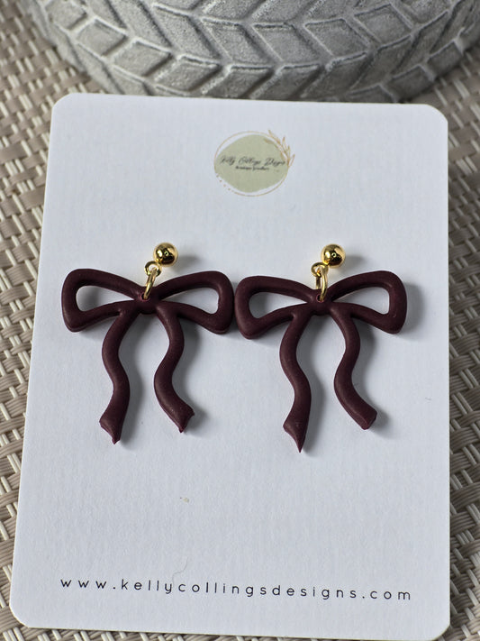 Bow dangles-wine