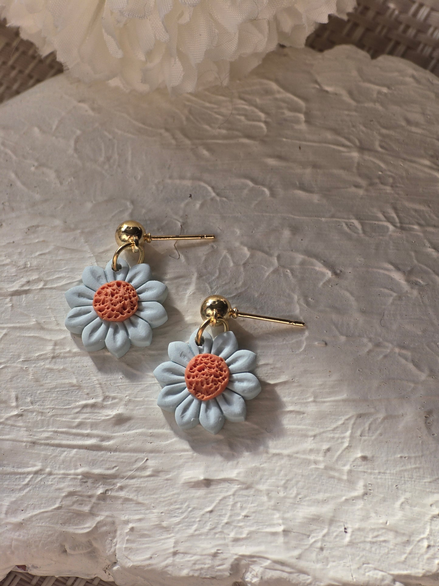 Pastel daisy dangles| can be switched for silver and or fish hook