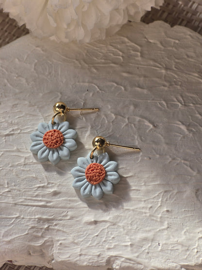Pastel daisy dangles| can be switched for silver and or fish hook