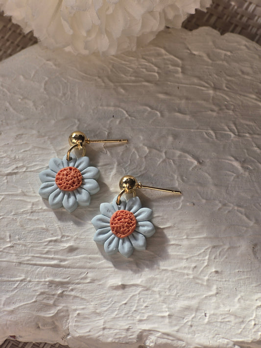Pastel daisy dangles| can be switched for silver and or fish hook