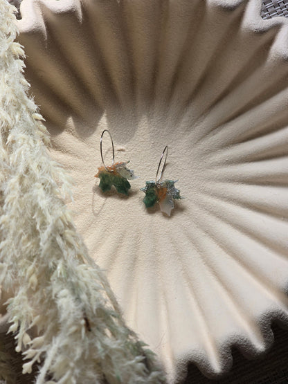 Leaf marble hoops