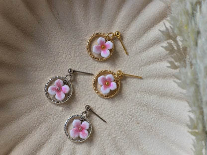 Flower charm dangles