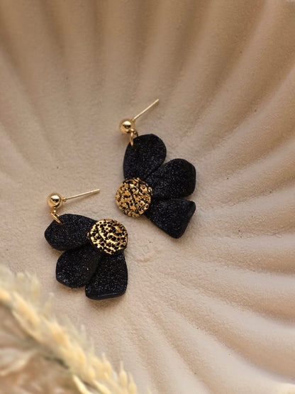 Glitter flower dangles| can be switched for fish hook