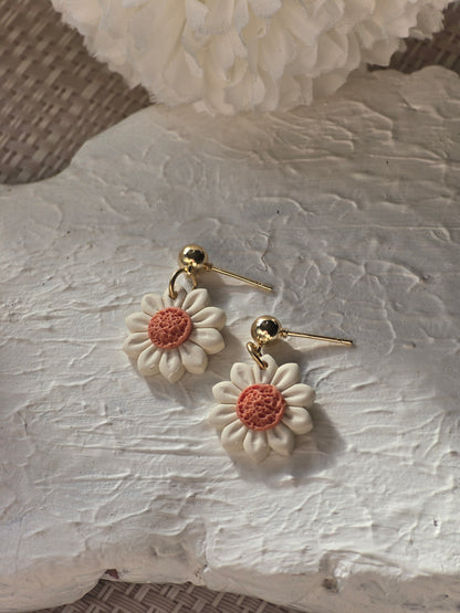 Pastel daisy dangles| can be switched for silver and or fish hook