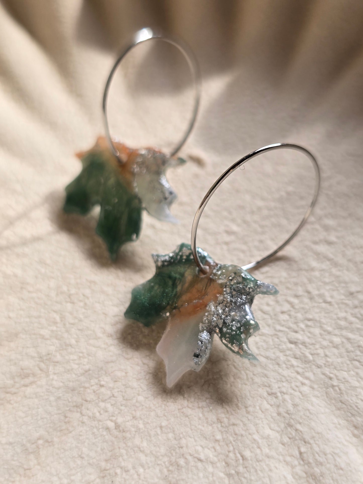 Leaf marble hoops