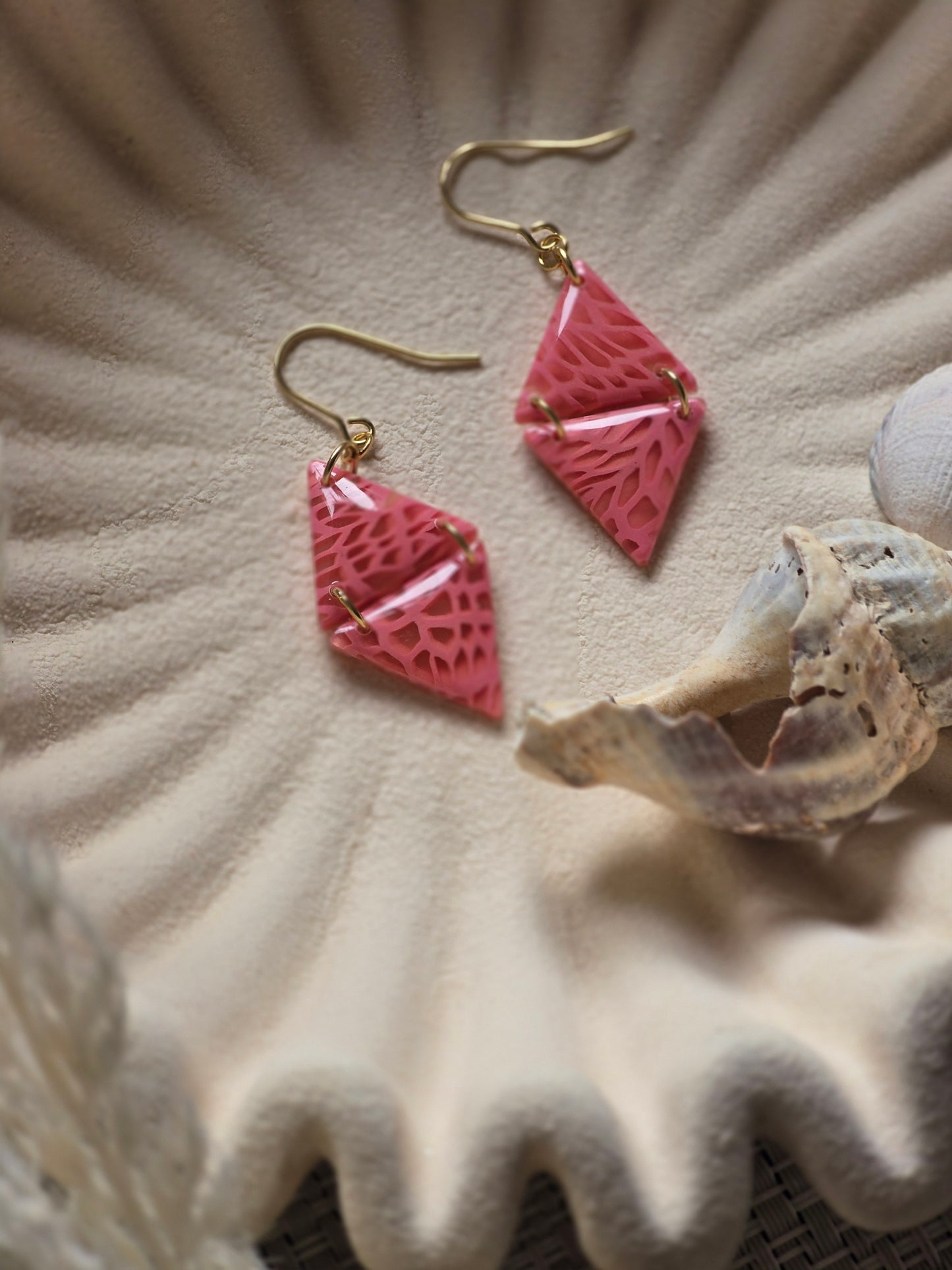 Clara pink coral| can be switched for silver