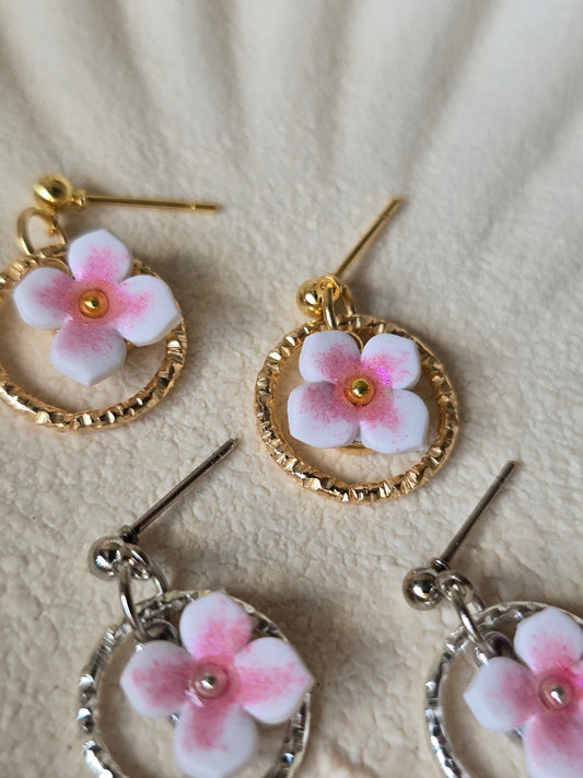 Flower charm dangles