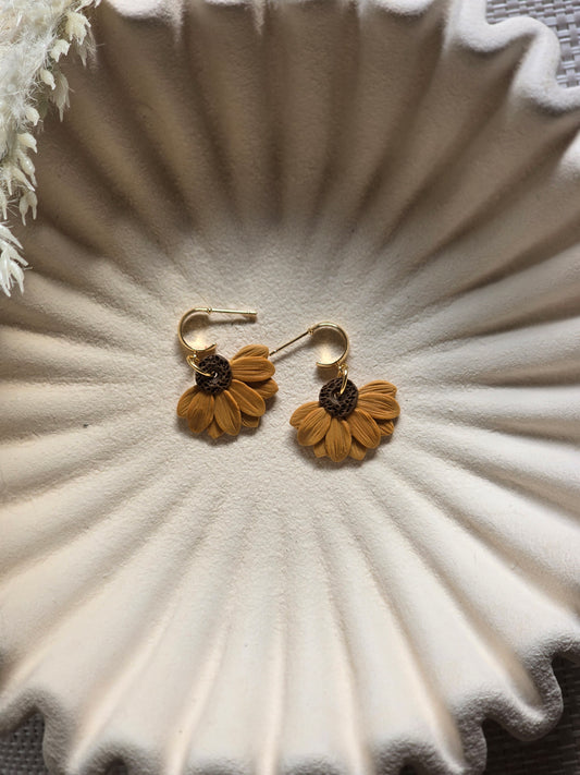 Sunflower huggies| can be switched for silver