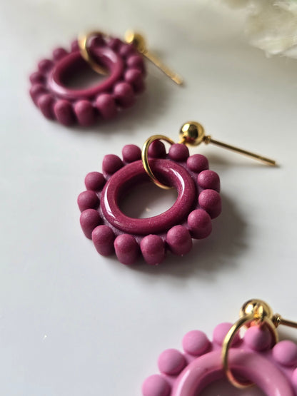 Bubble circle dangles|can be switched for silver/fish hook