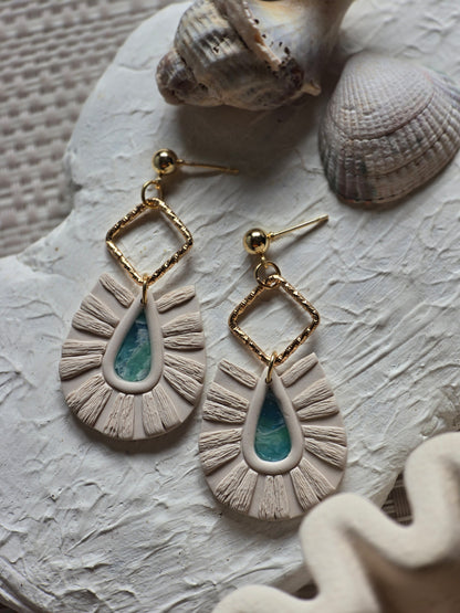 Boho beach dangles|can be switched for silver and/or fish hook