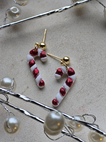 Candy cane dangles| can be switched for silver and/or fish hook