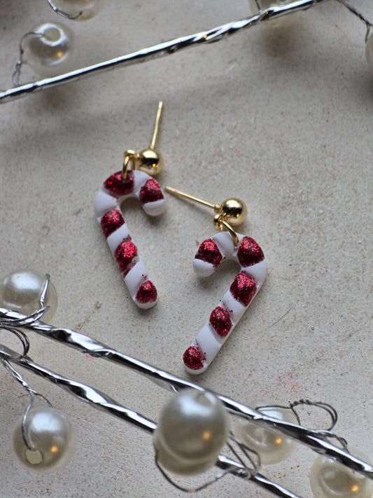 Candy cane dangles| can be switched for silver and/or fish hook