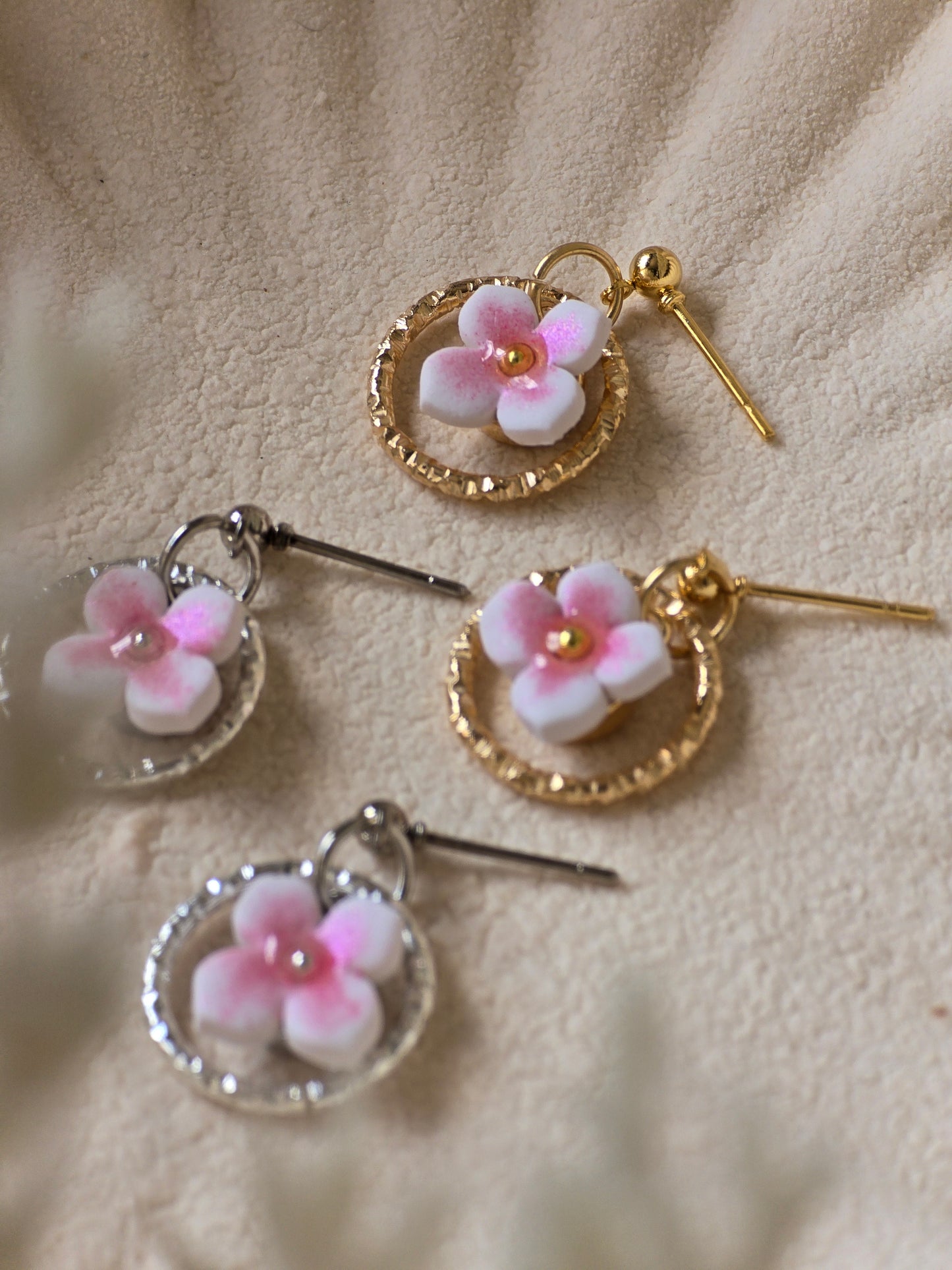 Flower charm dangles