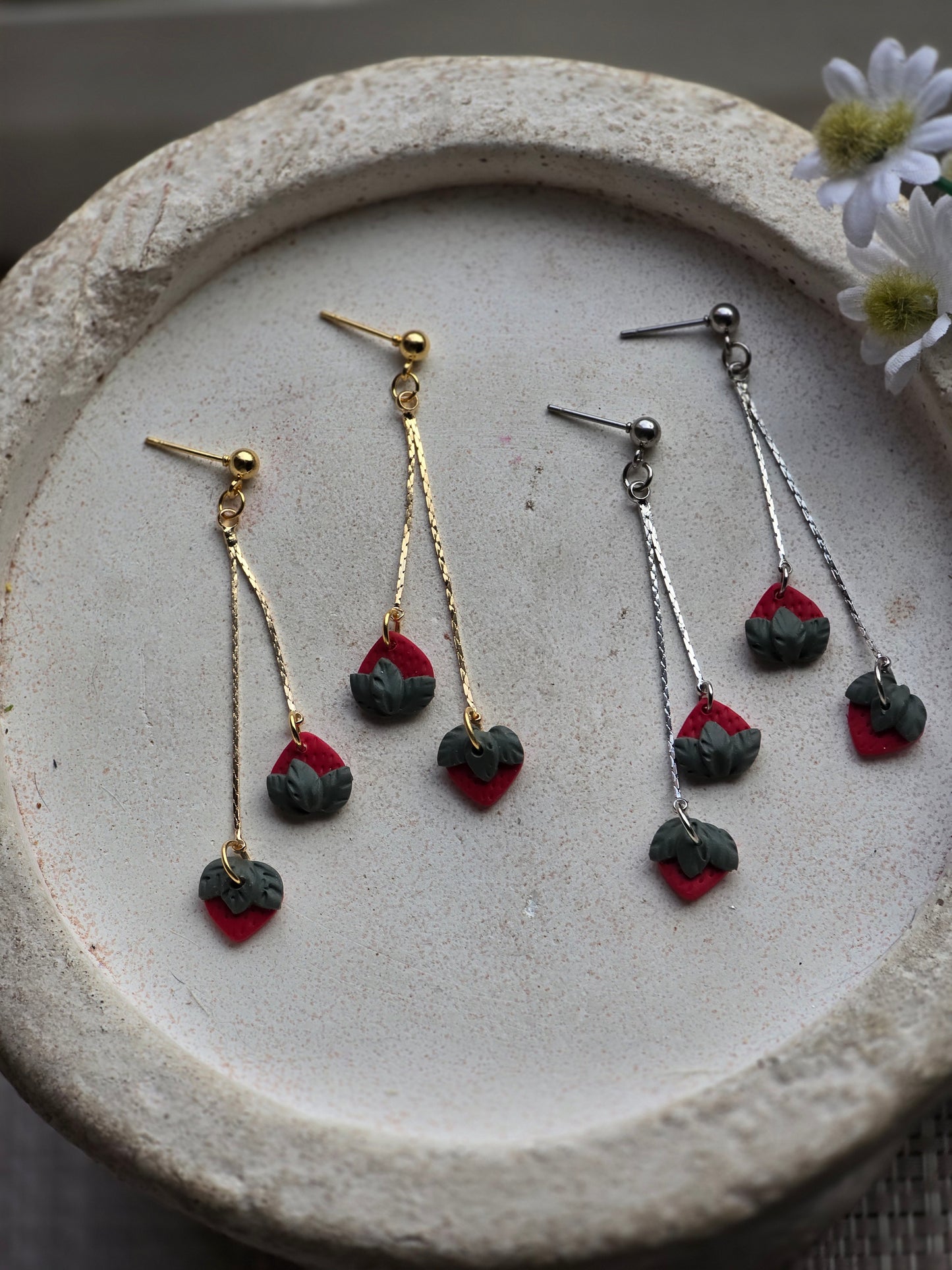 Strawberry drop dangles