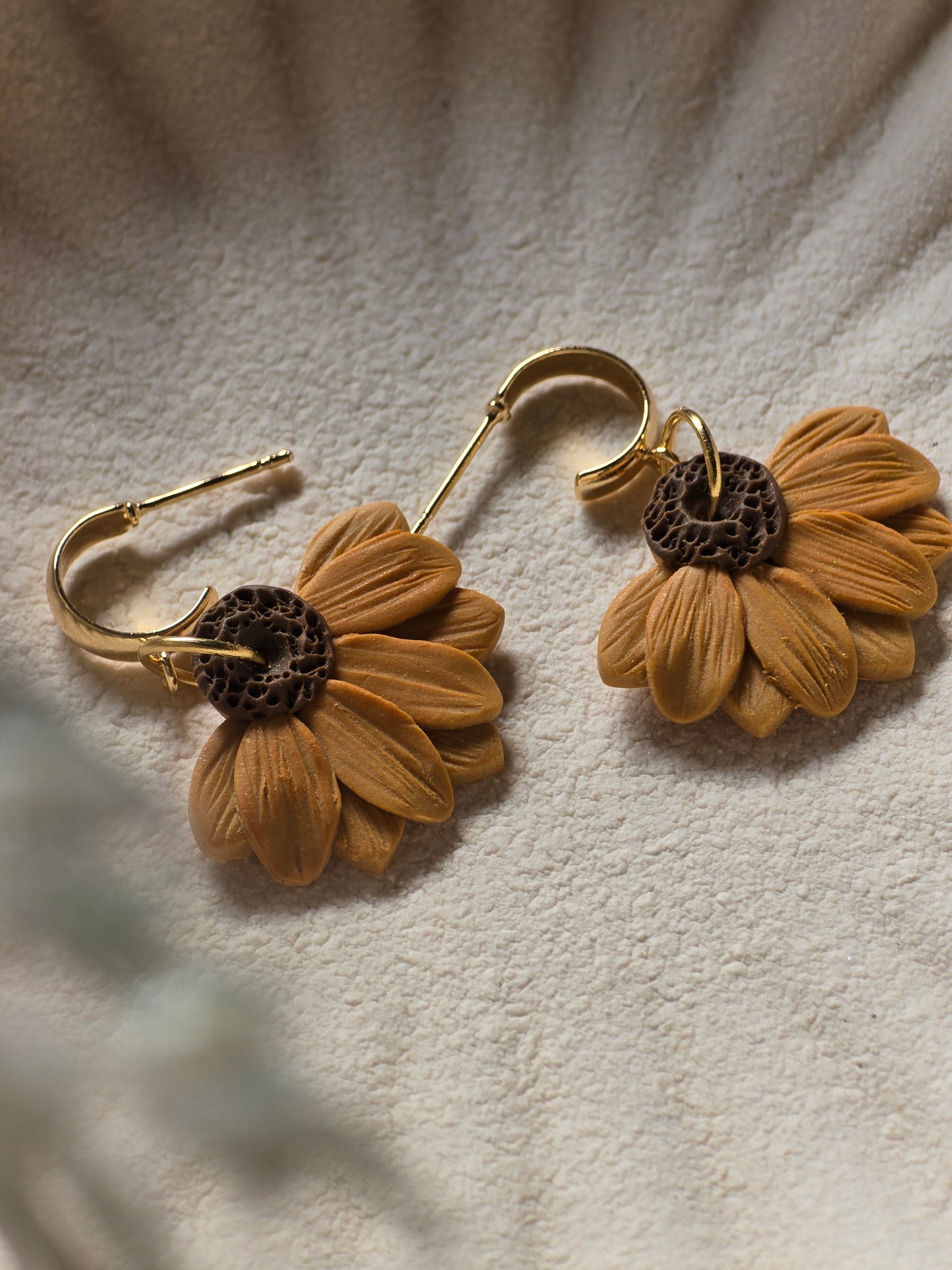 Sunflower huggies| can be switched for silver