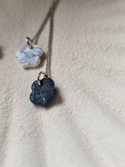 Denim & floral Huggies| can be switched for silver